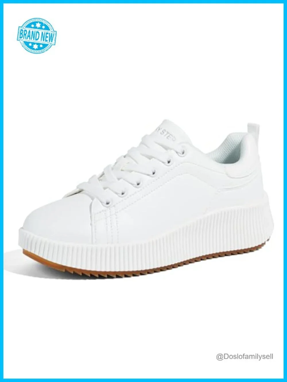 Women's Woven Platform Sneakers Lace-Up Rhinestone Walking Shoes